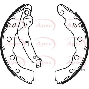 Apec Brake Shoes Set SHU587