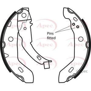 Apec Brake Shoes Set SHU589