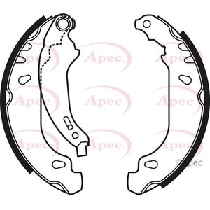 Apec Brake Shoes Set SHU607