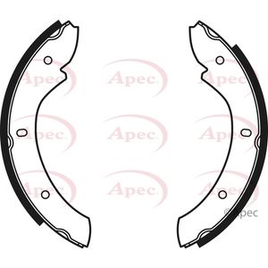 Apec Handbrake Shoes Set SHU609