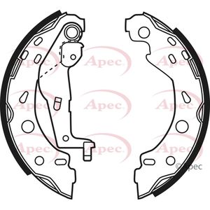 Apec Brake Shoes Set SHU625
