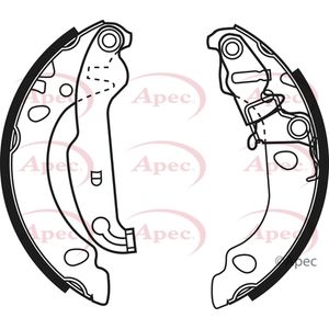 Apec Brake Shoes Set SHU636