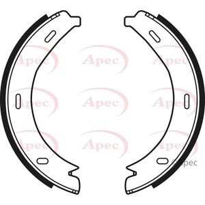 Apec Handbrake Shoes Set SHU641