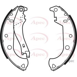 Apec Brake Shoes Set SHU642