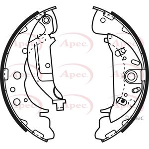 Apec Brake Shoes Set SHU644