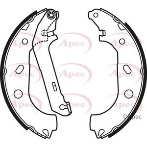 Apec Brake Shoes Set SHU658
