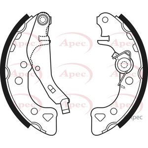 Apec Brake Shoes Set SHU663