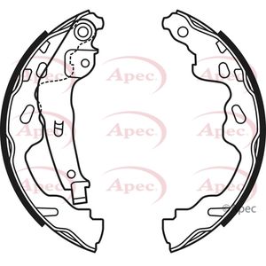 Apec Brake Shoes Set SHU670