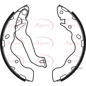 Apec Brake Shoes Set SHU672