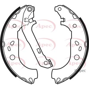 Apec Brake Shoes Set SHU684