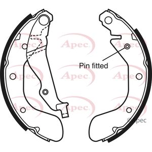 Apec Brake Shoes Set SHU690