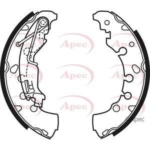 Apec Brake Shoes Set SHU697