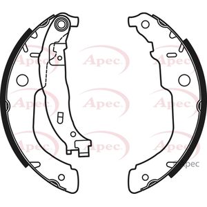 Apec Brake Shoes Set SHU711