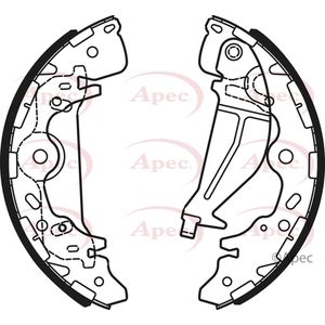 Apec Brake Shoes Set SHU712