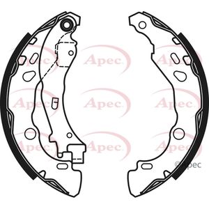 Apec Brake Shoes Set SHU719