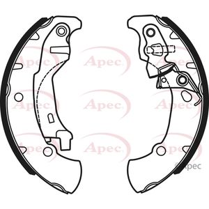 Apec Brake Shoes Set SHU736