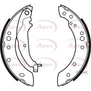 Apec Brake Shoes Set SHU749