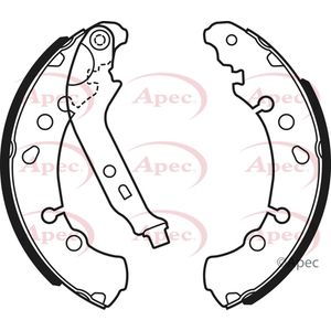 Apec Brake Shoes Set SHU753