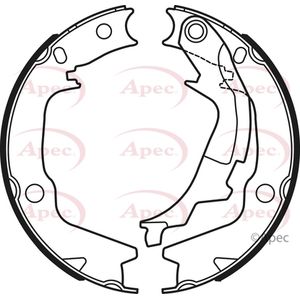 Apec Handbrake Shoes Set SHU764