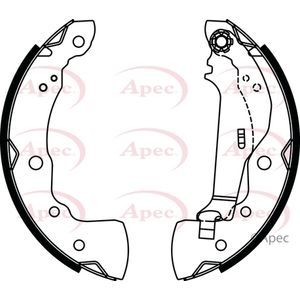 Apec Brake Shoes Set SHU834