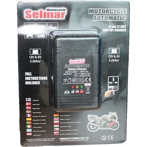Selmar Motorcycle Automatic Battery Charger 6/12V 500mA