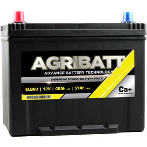 AgriBatt ELB60 Heavy Duty Electric Fence Battery 12V 51Ah c100