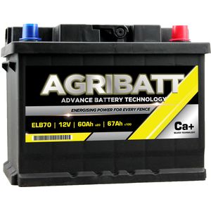 AgriBatt ELB70 Heavy Duty Electric Fence Battery 12V 67Ah c100