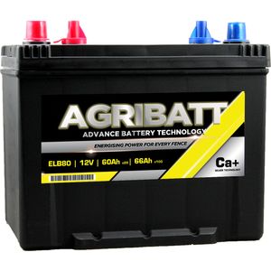 AgriBatt ELB80 Heavy Duty Electric Fence Battery 12V 60Ah