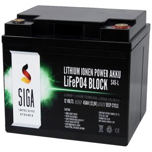 SIGA LiFePO4 Lithium Battery 12V 45Ah