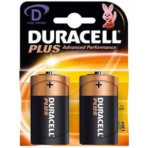 Duracell D (Two Pack)
