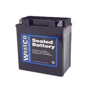 12V16-B Westco Motorcycle Battery 12V 14Ah - Replaces YTX16-BS1