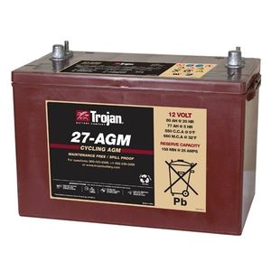 27-AGM Trojan Deep-Cycle AGM Battery