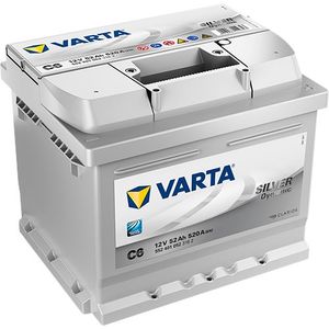 C6 Varta Silver Dynamic Car Battery 12V 52Ah - Type 063 - 552 401 052