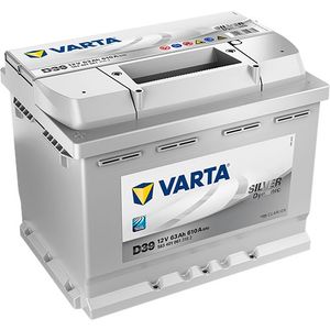 Type 078 Varta Silver Dynamic Car Battery 12V 63Ah  (Short Code: D39)  (Varta DIN: 563401061)