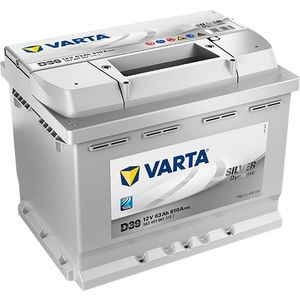 Type 078 Varta Silver Dynamic Car Battery 12V 63Ah (Short Code: D39) (Varta DIN: 563401061)