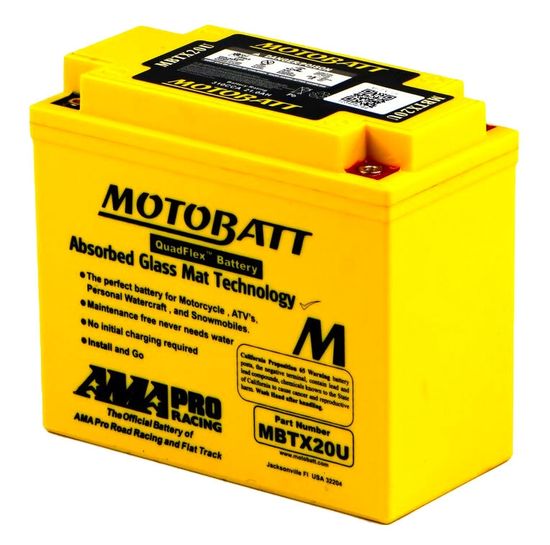 MBTX20U MOTOBATT Quadflex AGM Bike Battery 12V 21Ah 6947312400071 | eBay