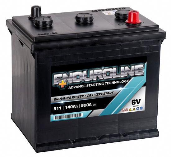 Type 511 Enduroline 6 Volt Classic Car Battery 140Ah Ford Popular 103E